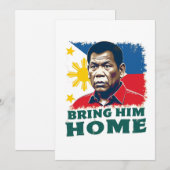 Bring Ihm Zuhause Supporter Digong Duterte Einladung (Vorne/Hinten)