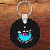 Bring It On Saint Nick Sleigh Excited Impatient Ch Schlüsselanhänger (Vorderseite)