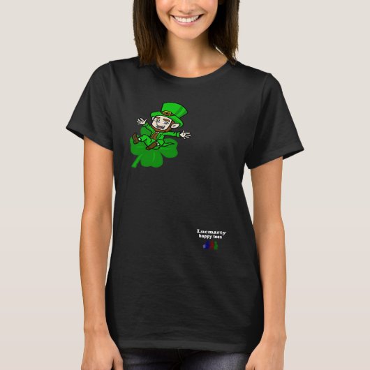 Bring Luck on St Patrick Day Leprechaun T-Shirt (Vorderseite)