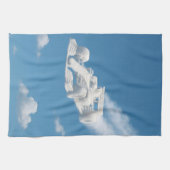 Bring me blue sky and fluffy white clouds whims geschirrtuch (Horizontal)