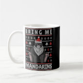 Bring Me Mandarins Cat Ugly Xmas Cat T Shirt Kaffeetasse (Links)