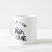 Bring mich in die Berge Kaffeetasse (Vorderseite Links)