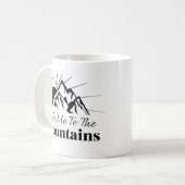Bring mich in die Berge Kaffeetasse (Vorderseite Links)