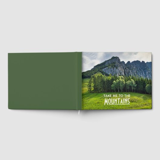 Bring mich in die Berge mit Kiefernwäldern Gästebuch (Voll)