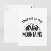 Bring mich in die Berge Postkarte (Vorne/Hinten)
