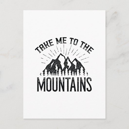 Bring mich in die Berge Postkarte (Vorderseite)