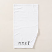 "Bring mich nach Paris" Badhandtuch Set (Handtuch)