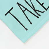 "Bring mich nach Paris" Fleecedecke (Ecke)