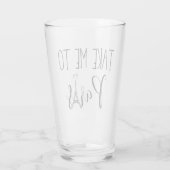 "Bring mich nach Paris" Glas (Rückseite)