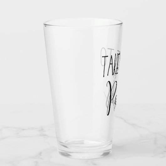 "Bring mich nach Paris" Glas (Rechts)