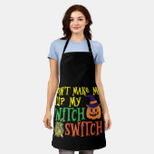 Bring mich nicht dazu, mein Hexenschalterpaar Dreh Schürze (Getragen)