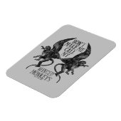 Bring mich nicht dazu, meine geflügelten Affen zu  Magnet (Linke Seite)