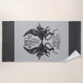 Bring mich nicht dazu, meine geflügelten Affen zu Strandtuch (Vorderseite)