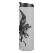 Bring mich nicht dazu, meine geflügelten Affen zu Thermosbecher (Nach rechts gedreht)