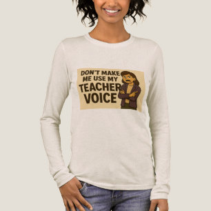 Bring mich nicht dazu, meine Lehrerstimme zu benut Tri-Blend Shirt