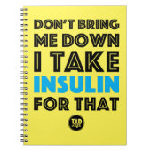 Bring mich nicht herunter [Gelb/Cyan] Notizblock (Vorderseite)