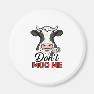 Bring mich nicht zum Lachen Kuh Vintage Gravur Magnet