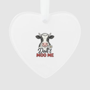 Bring mich nicht zum Lachen Kuh Vintage Gravur Ornament