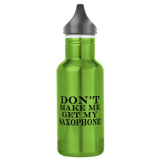 Bring mich nicht zum Saxophon Edelstahlflasche (Links)