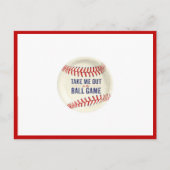 Bring mich raus in den Ballpark auf der Postkarte (Vorderseite)