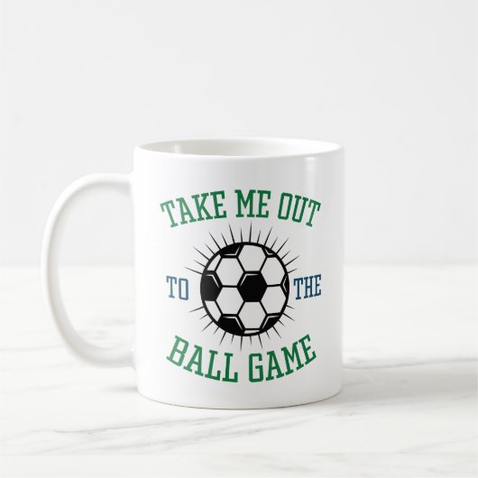 Bring mich raus zum Ballspiel Kaffeetasse (Links)
