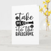 Bring mich raus zum Ballspiel Karte (Gelbe Blume)