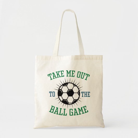 Bring mich raus zum Ballspiel Tragetasche (Vorne)