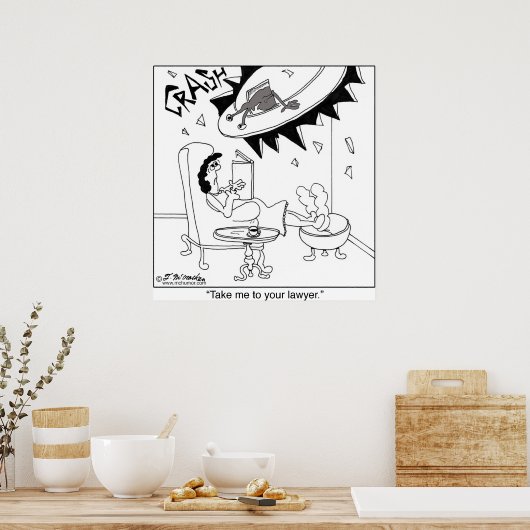 Bring mich zu deinem Anwalt Poster (Küche)