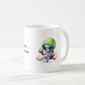 "Bring mich zu deinem Führer" Alien Tasse (VorderseiteRechts)