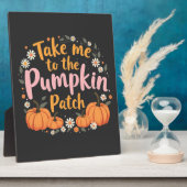 Bring mich zu dem Pumpkin Patch Erntedank Pumpkin Fotoplatte (Seite)