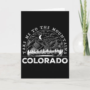 Bring mich zu den Bergen Colorado Souvenir Wandern Karte