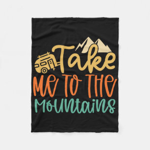 Bring mich zu den Bergen Lustiger Camping-Wanderli Fleecedecke