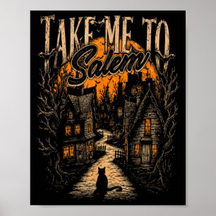 Bring mich zu M Vintage-Halloween-Kunst Poster