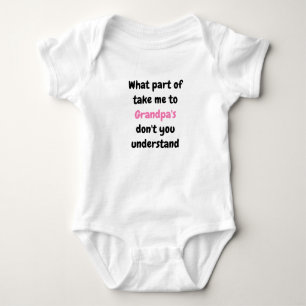 "Bring mich zu Opa" Baby Strampler