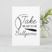 Bring mich zum Ballspiel Dankeskarte (Stehend Vorderseite)