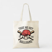 Bring mich zum Ballspiel Tragetasche (Rückseite)