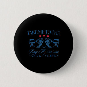 Bring mich zum Jungen-Aquarium Lustiger Hockey-Fan Button