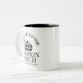 Bring mich zum Kürbisfalle Zweifarbige Tasse (Vorderseite Links)