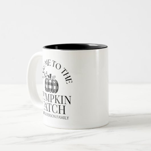 Bring mich zum Kürbisfalle Zweifarbige Tasse (Vorderseite Links)