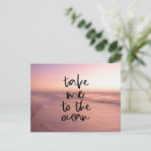 Bring mich zum Ozean Postkarte (Stehend Vorderseite)