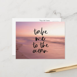 Bring mich zum Ozean Postkarte