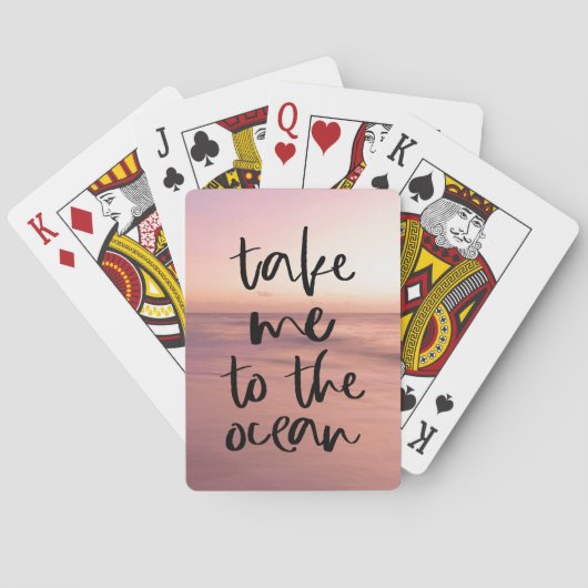 Bring mich zum Ozean Spielkarten (Rückseite)