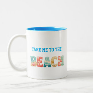 Bring mich zum Strand Becher Zweifarbige Tasse