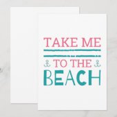 Bring mich zum Strand Dankeskarte (Vorne/Hinten)
