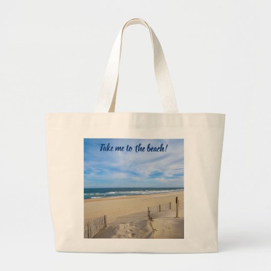 Bring mich zum Strand! Jumbo-Canvas-Bag Jumbo Stoffbeutel (Vorne)