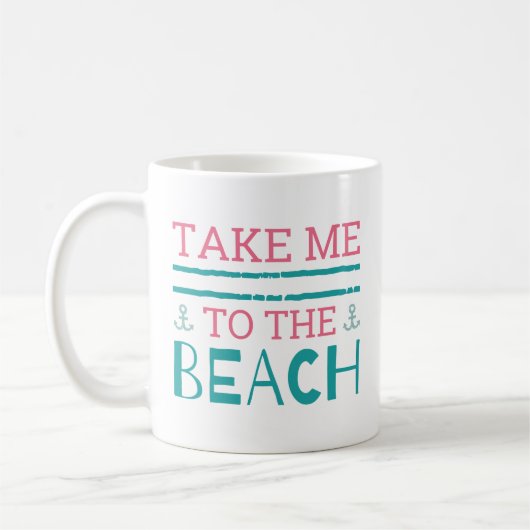 Bring mich zum Strand Kaffeetasse (Links)