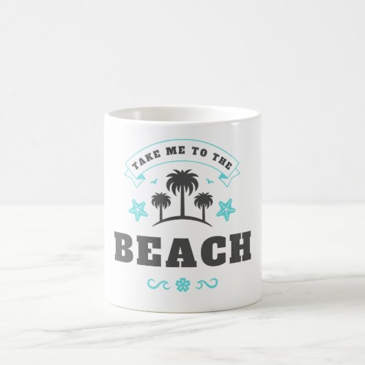 Bring mich zum Strand Kaffeetasse (Mittel)