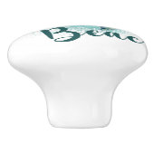 Bring mich zum Strand, Sea Turtle Keramikknauf (Seitenansicht)