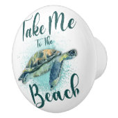Bring mich zum Strand, Sea Turtle Keramikknauf (Rechts)