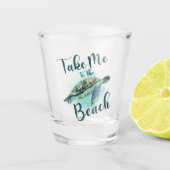 Bring mich zum Strand, Sea Turtle Schnapsglas (Vorderseite)